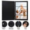 Americanflat Quick-Change Photo Storage Display Frame - Store up to 35 Pictures at Once with Elastic Strap Storage - Shatter Resistant Glass - Hanging Hardware - Includes Easel - Black
